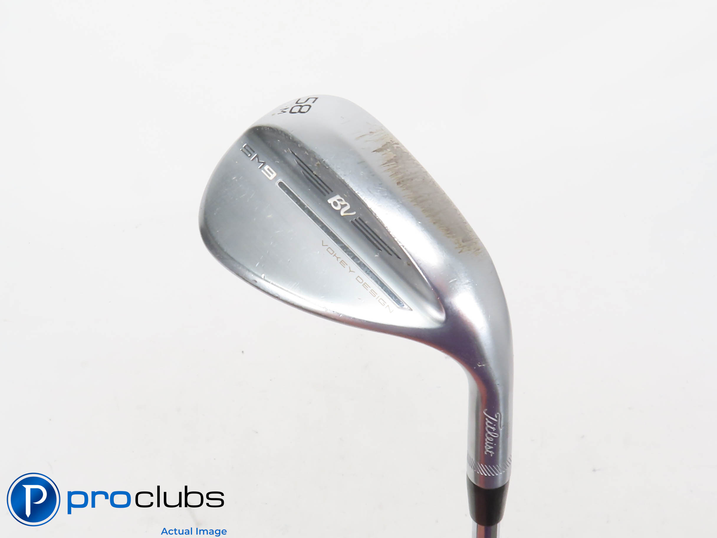 Titleist Vokey SM9 Chrome 58*(8*) Wedge M-Grind - DG Tour Issue